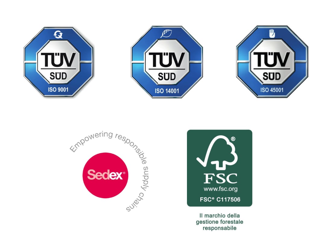 Certificazioni ISO 9001, ISO 14001, ISO 45001